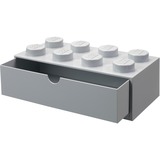 Room Copenhagen LEGO Schreibtischschublade 8             , Aufbewahrungsbox grau, Noppen