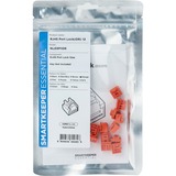 SMARTKEEPER ESSENTIAL RJ45 Port Lock (NL03), Einsteckschloss Farbcode Orange, 12 Stück