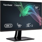 ViewSonic VP3256-4K, LED-Monitor 80 cm (31.5 Zoll), schwarz (matt), UltraHD/4K, IPS, USB-C, USB-Hub, Pantone validiert