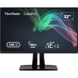 ViewSonic VP3256-4K, LED-Monitor 80 cm (31.5 Zoll), schwarz (matt), UltraHD/4K, IPS, USB-C, USB-Hub, Pantone validiert