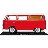COBI Volkswagen T2a Camper Van Executive Edition, Konstruktionsspielzeug rot/weiß, Maßstab 1:12