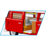 COBI Volkswagen T2a Camper Van Executive Edition, Konstruktionsspielzeug rot/weiß, Maßstab 1:12