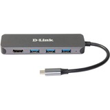 D-Link DUB-2333, Dockingstation silber, USB-A, USB-C, HDMI