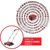 EINHELL Akku-Vertikutierer GC-SC 18/28 Li-Solo, 18Volt rot/schwarz, ohne Akku und Ladegerät