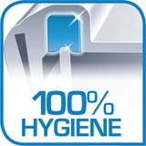 Emsa CLIP & CLOSE Aufschnittbox-System 1,65 + 1,0 Liter, 3-teilig, Dose transparent/blau, rechteckig