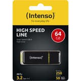 Intenso High Speed Line 64 GB, USB-Stick schwarz/gelb, USB-A 3.2 Gen 2