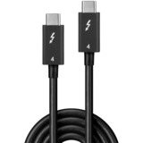 Lindy Thunderbolt 4 Kabel, 40 Gbit/s, passiv schwarz, 1 Meter