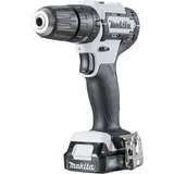 Makita Akku-Schlagbohrschrauber HP333DSAW, 12Volt weiß/schwarz, Li-Ionen Akku 2,0Ah, Koffer