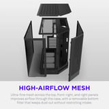 NZXT H6 RGB+ ( 2026 ) All Black, Tower-Gehäuse schwarz, Tempered Glass x 2