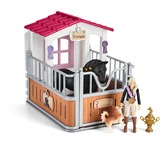 Schleich Horse Club Pferdebox mit Tori & Princess, Spielfigur 