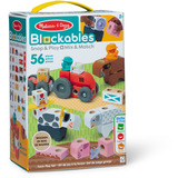 Spin Master Melissa & Doug - Blockables Bauernhof Spielset, Konstruktionsspielzeug 