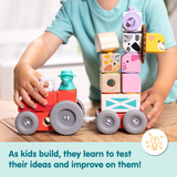 Spin Master Melissa & Doug - Blockables Bauernhof Spielset, Konstruktionsspielzeug 