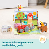 Spin Master Melissa & Doug - Blockables Bauernhof Spielset, Konstruktionsspielzeug 