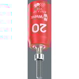 Wera 8100 SA VDE 1 Zyklop Knarrensatz, 1/4", Werkzeug-Set schwarz/grün, 22-teilig, Knarre mit Umschalthebel