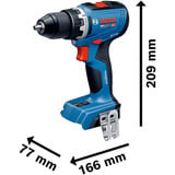 Bosch Professional Akku-Bohrschrauber GSR 18V-65 Professional, 18Volt blau, 2x Li-Ion Akku GBA18V 2,0Ah, in L-Case