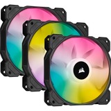 Corsair iCUE SP120 RGB Elite Performance 3er 120x120x25, Gehäuselüfter schwarz/transparent, 3er Pack, inkl. iCUE Lighting Node CORE