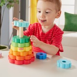 Fisher-Price Ring-Stapelspielzeug aus Holz, Geschicklichkeitsspiel 10 Holzteile