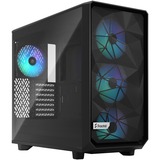 Fractal Design Meshify 2 Lite RGB Black TG Light Tint, Tower-Gehäuse schwarz