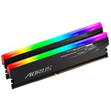 GIGABYTE DIMM 16 GB DDR4-3733 (2x 8 GB) Dual-Kit, Arbeitsspeicher grau, GP-ARS16G37, AORUS RGB, INTEL XMP