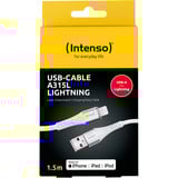 Intenso USB Kabel A315L weiß, USB-A auf Lightning