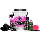 Muc-Off Dirt Bucket Kit, Reinigungsmittel Reiniger + Schutzspray + Ketten-Schmierstoff + Bürsten