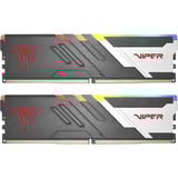 Patriot DIMM 16 GB DDR5-6000 (2x 8 GB) Dual-Kit, Arbeitsspeicher schwarz, PVVR516G600C36K, VIPER VENOM RGB, INTEL XMP, AMD EXPO