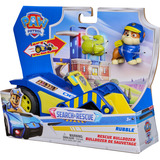 Spin Master Paw Patrol - Search & Rescue: Rubbles Rettungs-Bulldozer mit 2 Figuren, Spielfahrzeug 