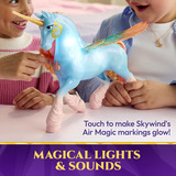 Spin Master Unicorn Academy - Glow Magic Skywind, Spielfigur interaktives Einhorn mit Licht und Soun