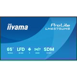 iiyama LH6575UHS-B2AG, Public Display schwarz (matt), UltraHD/4K, IPS, Lautsprecher, Daisy Chain