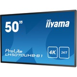 iiyama ProLite LH5070UHB-B1, Public Display schwarz, UltraHD/4K, HDMI, Android