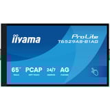 iiyama ProLite T6529AS-B1AG, LED-Monitor 164 cm (64.5 Zoll), schwarz (matt), UltraHD/4K, VA, Touchscreen, Android, USB-C