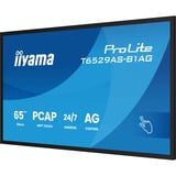 iiyama ProLite T6529AS-B1AG, LED-Monitor 164 cm (64.5 Zoll), schwarz (matt), UltraHD/4K, VA, Touchscreen, Android, USB-C