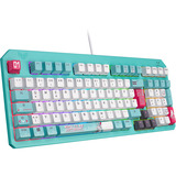 ASUS TUF Gaming K3 Gen II Hatsune Miku Edition, Gaming-Tastatur türkis/mehrfarbig, DE-Layout