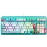 ASUS TUF Gaming K3 Gen II Hatsune Miku Edition, Gaming-Tastatur türkis/mehrfarbig, DE-Layout