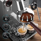 Cecotec Baristeo Intima Siebträgermaschine, Espressomaschine silber/edelstahl, Thermoblock