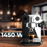 Cecotec Baristeo Intima Siebträgermaschine, Espressomaschine silber/edelstahl, Thermoblock