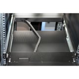 Digitus Modulare HD LCD KVM Konsole mit 19" TFT 8 Port VGA, KVM-Switch schwarz, deutsches Tastaturlayout, 8 Port VGA KVM-Switch, Touchpad