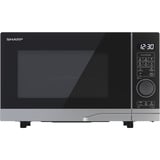 SHARP YC-PG204AE-S, Mikrowelle silber/grau