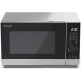 SHARP YC-PG204AE-S, Mikrowelle silber/grau