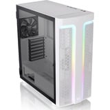 Thermaltake H590 TG ARGB Snow White, Tower-Gehäuse weiß, Tempered Glass