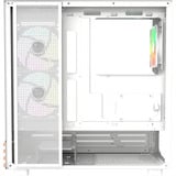 Thermaltake View 270 Plus WS ARGB Snow White, Tower-Gehäuse weiß/holz, Tempered Glass x 2, Holz-Struktur