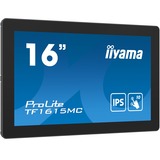 iiyama ProLite TF1615MC-B1, LED-Monitor 40 cm (16 Zoll), schwarz, FullHD, IPS, Touchscreen