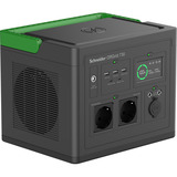 APC Schneider tragbare OffGrid Powerstation 730 schwarz/grün, Lithium-Ionen Akku 738Wh, 2x 230V 700W, 3x USB-A QC, 2x USB-C PD