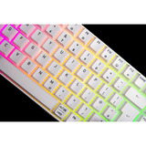 CHERRY XTRFY K33 Compact Wireless , Gaming-Tastatur weiß, DE-Layout, Rubberdome