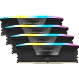 Corsair DIMM 128 GB DDR5-5600 (4x 32 GB) Quad-Kit, Arbeitsspeicher schwarz, CMH128GX5M4B5600C40, Vengeance RGB, INTEL XMP
