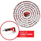 EINHELL Power X-Change Akku-Säbelsäge TE-AP 18 Li - Solo, 18Volt rot/schwarz, ohne Akku und Ladegerät