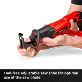 EINHELL Power X-Change Akku-Säbelsäge TE-AP 18 Li - Solo, 18Volt rot/schwarz, ohne Akku und Ladegerät