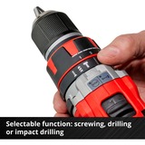 EINHELL Professional Akku-Schlagbohrschrauber TP-CD 18/50 Li-i BL, 18Volt rot/schwarz, 2x Li-Ionen Akku 2,0Ah