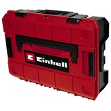 EINHELL Systemkoffer E-Case S-F incl. grid foam, Werkzeugkiste schwarz/rot, mit Rasterschaumstoffeinlage
