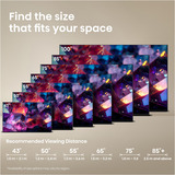 Hisense 65E7S PRO Hi-QLED-Fernseher 164 cm (65 Zoll), schwarz/dunkelgrau, UltraHD/4K, Free-Sync-Premium, 144Hz Panel